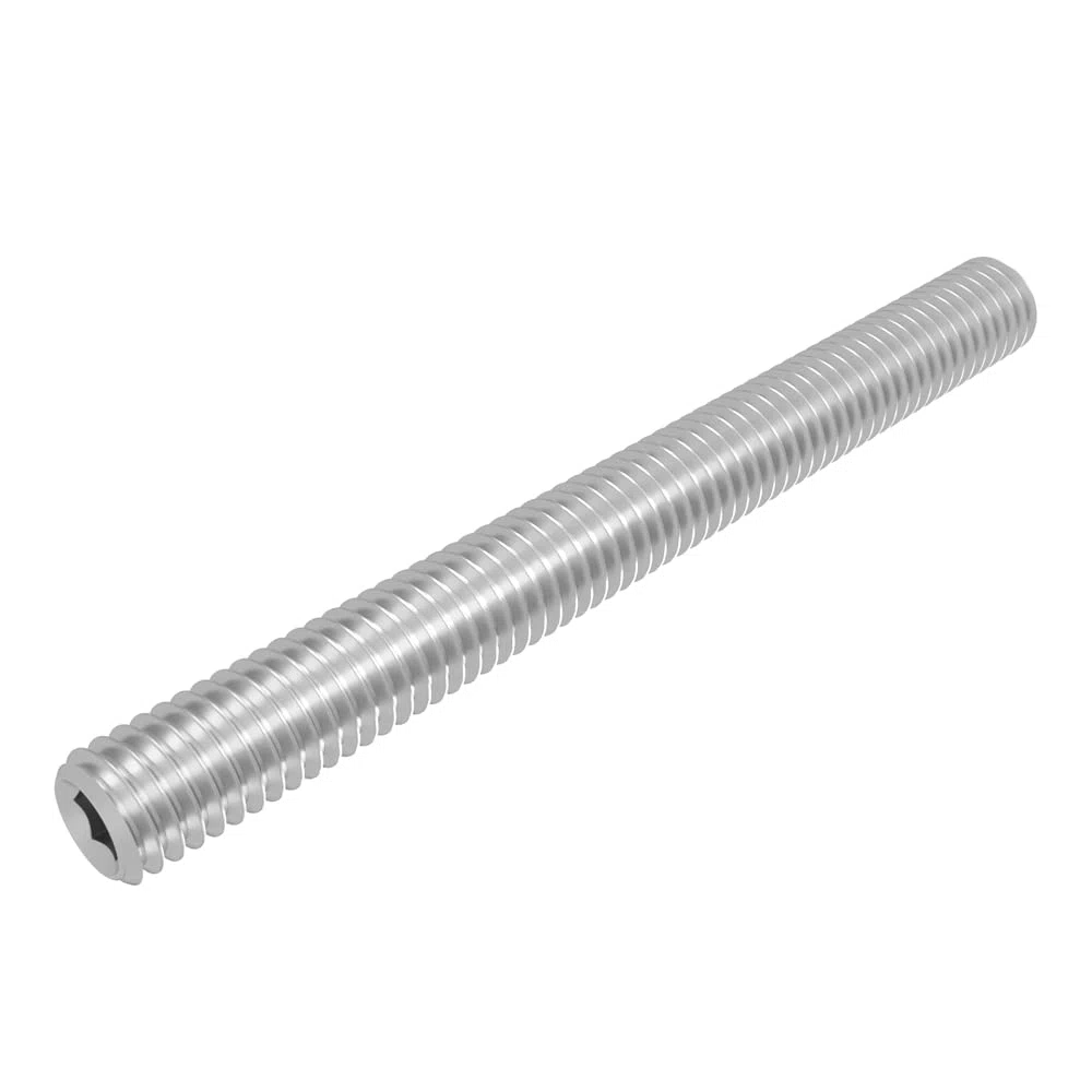 SECCARO Gewindestift mit Kegelkuppe M8 x 80 mm, Edelstahl V2A VA A2, DIN 913 / ISO 4026, Innensechskant, 20 Stück