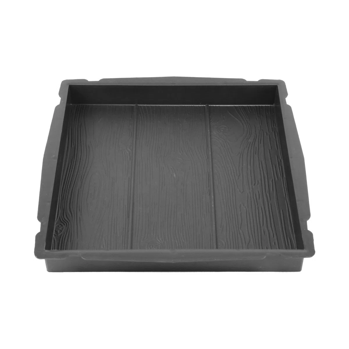 @tec Betonform Schalungsform Gießform Plastikformen für Beton, Terrassenplatte - Trittsteinplatte - Gehwegplatte - Betonplatte - Trittstein Holzoptik 40x40x5 cm
