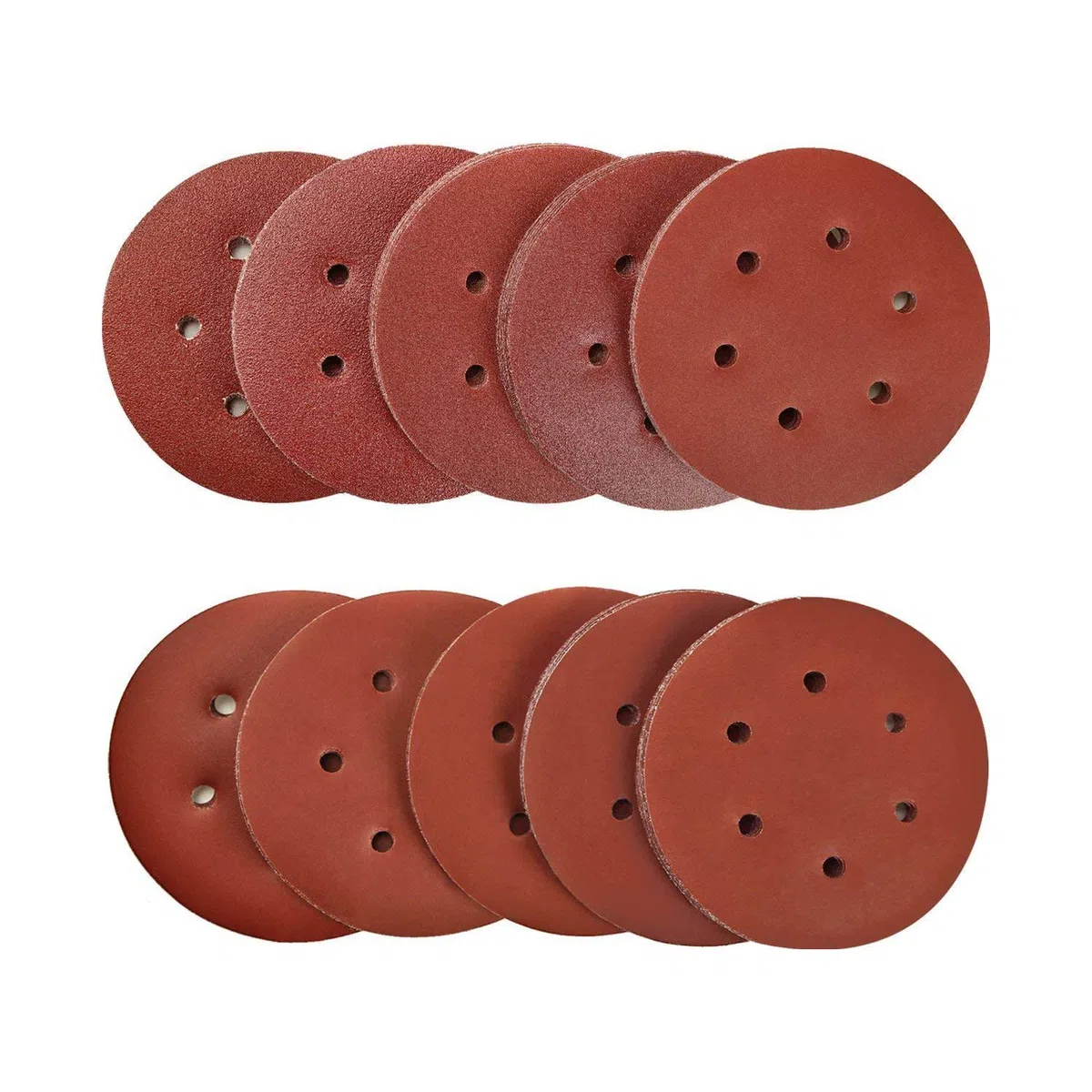 SPTA 100tlg 150mm 40/80/120/180/320/600/800/1000/1500/2000 Schleifscheiben Schleifpapiere Exzenterschleifmaschinen Körnung, mit 6 Löchern für Exzenterschleifmaschinen