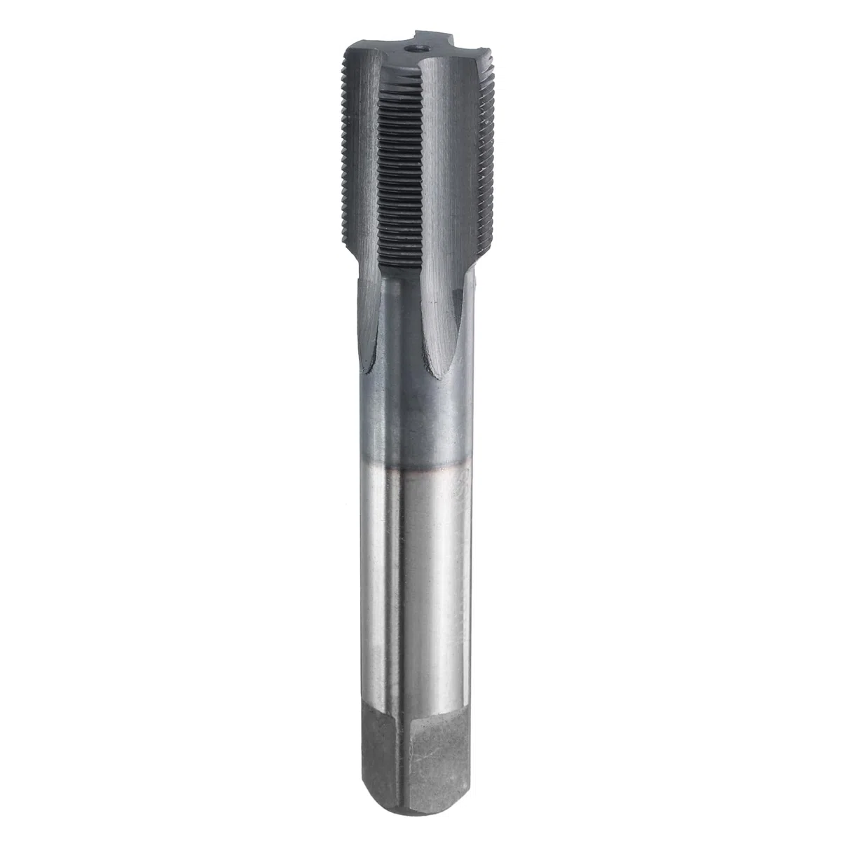 QUARKZMAN Metrisches Gewindebohrer m18 x 1, Cobalt HSS-Gewindeschneider(rechts), Schaftdurchmesser 14mm, TiCN-Beschichtung, Flachkopf-Gewindebohrer mit gerader Nut