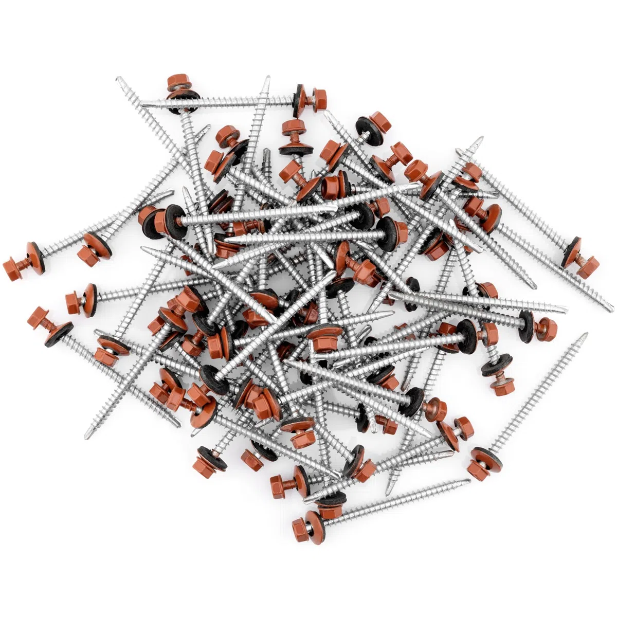 PAROTEC Trapezblechschrauben 4.8mm x 70mm, 200 Stück Selbstschneidende Schrauben mit EPDM Dichtscheibe Dichtung, Selbstschneidende Selbstbohrende Bohrschrauben Sechskantkopf, RAL 7016 Anthrazit