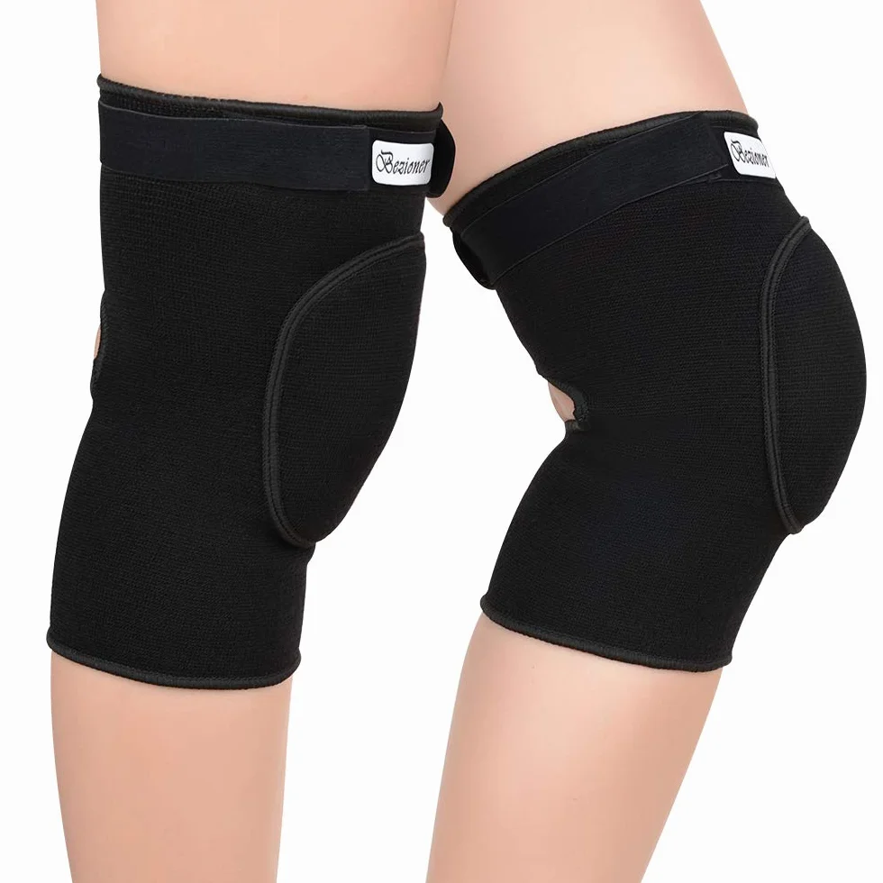 Bezioner Knieschoner Tanzen Knieschützer Dick Schwamm Kollision Vermeidung Elastisch Anti-Rutsch Knieschoner Sport Beschützer für Kinder und Erwachsene