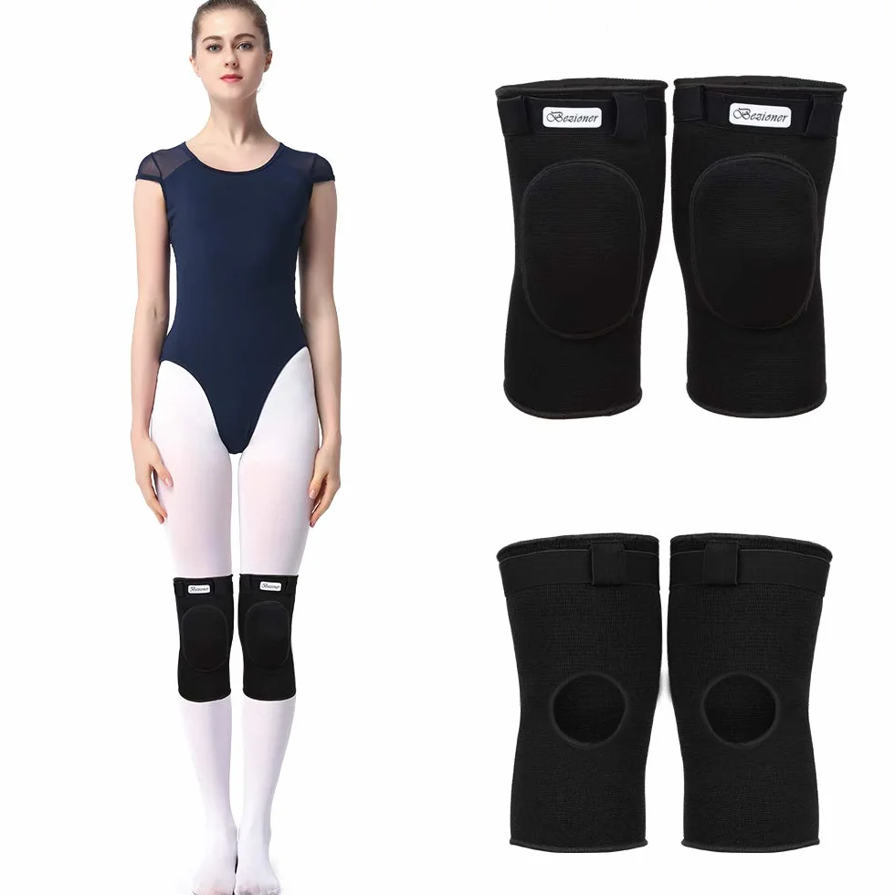 Bezioner Knieschoner Tanzen Knieschützer Dick Schwamm Kollision Vermeidung Elastisch Anti-Rutsch Knieschoner Sport Beschützer für Kinder und Erwachsene