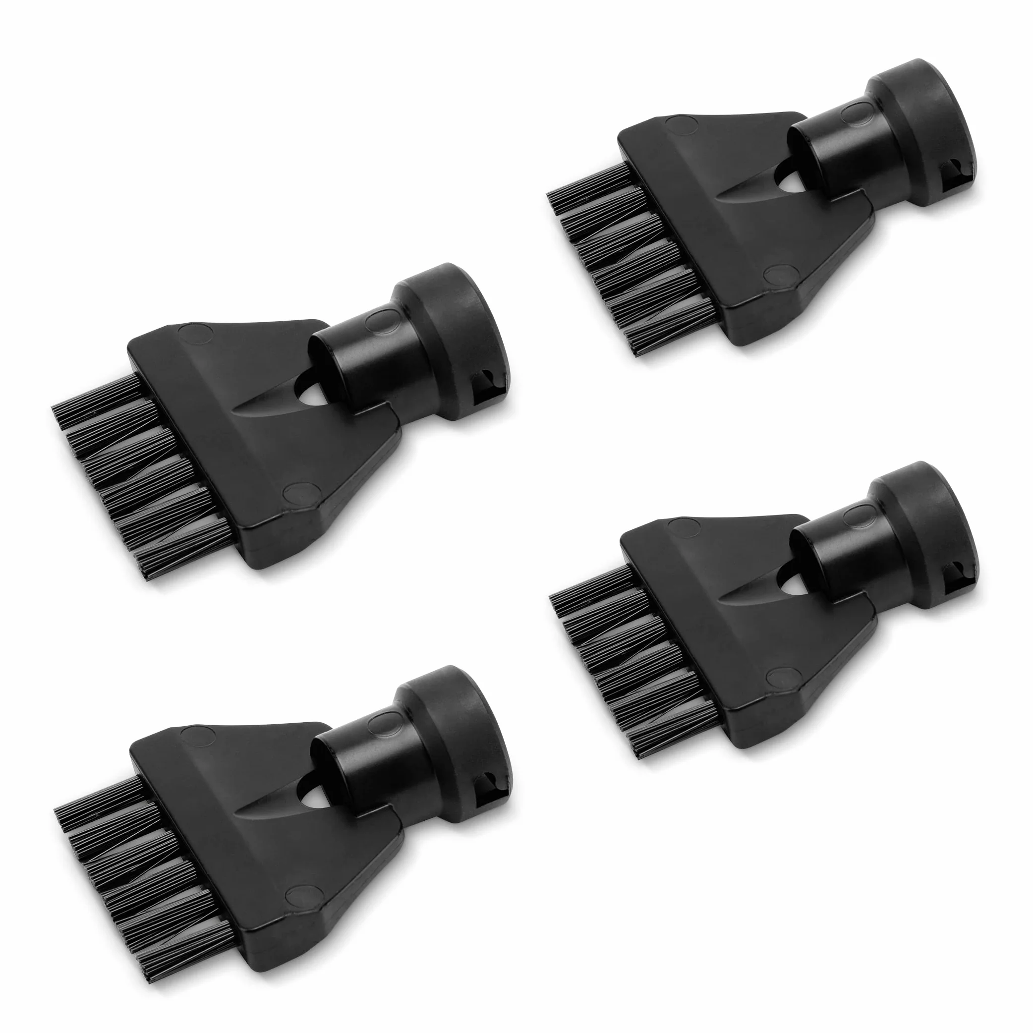 Kärcher Original Fugenbürstenset mit 4 Bürsten, für alle kärcher SC EasyFix und Deluxe Dampfreiniger, schwarz