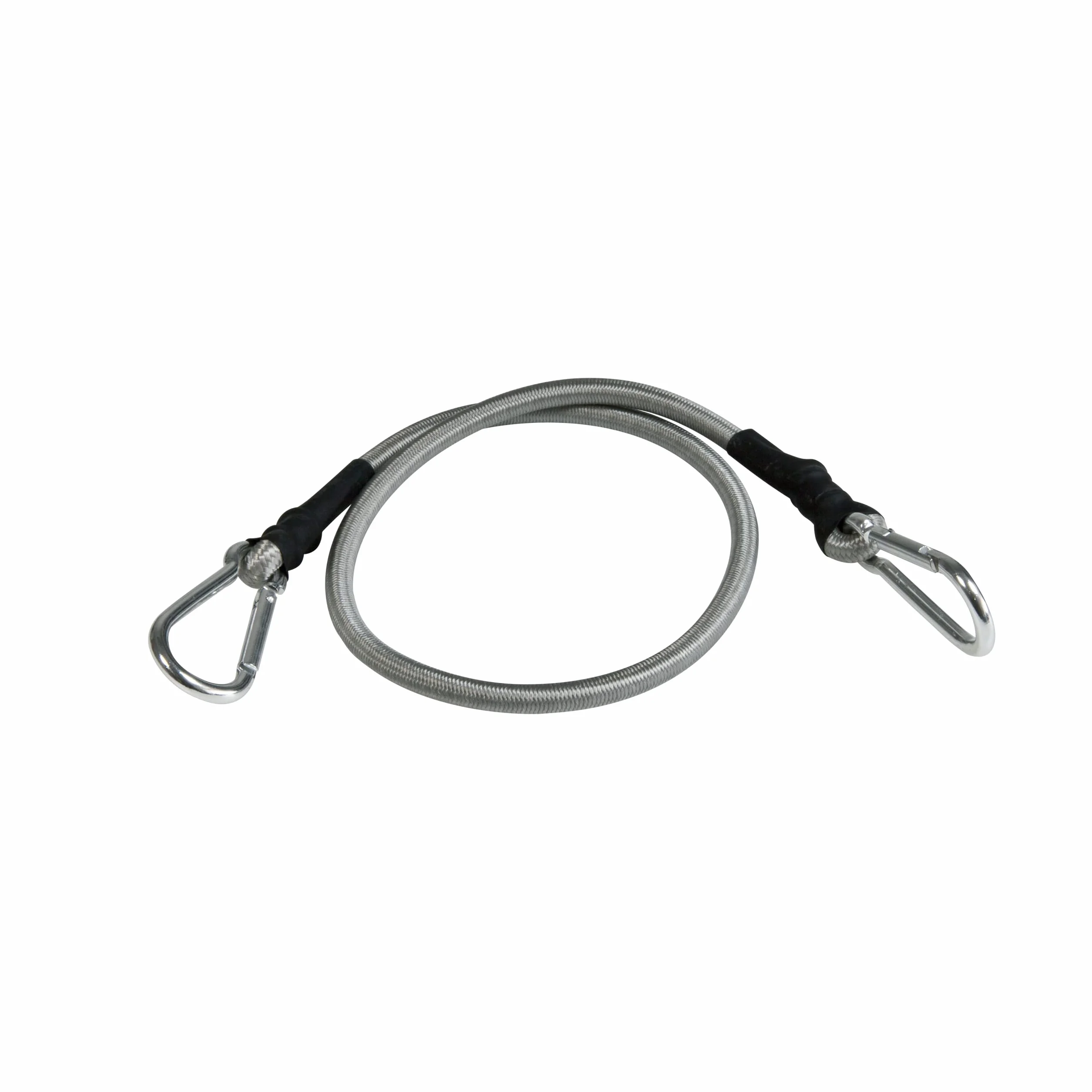 Windhager Expanderseil, 4 Stück, 70 cm, Schwarz, mit Karabinerhaken, zur Transportsicherung, 10979
