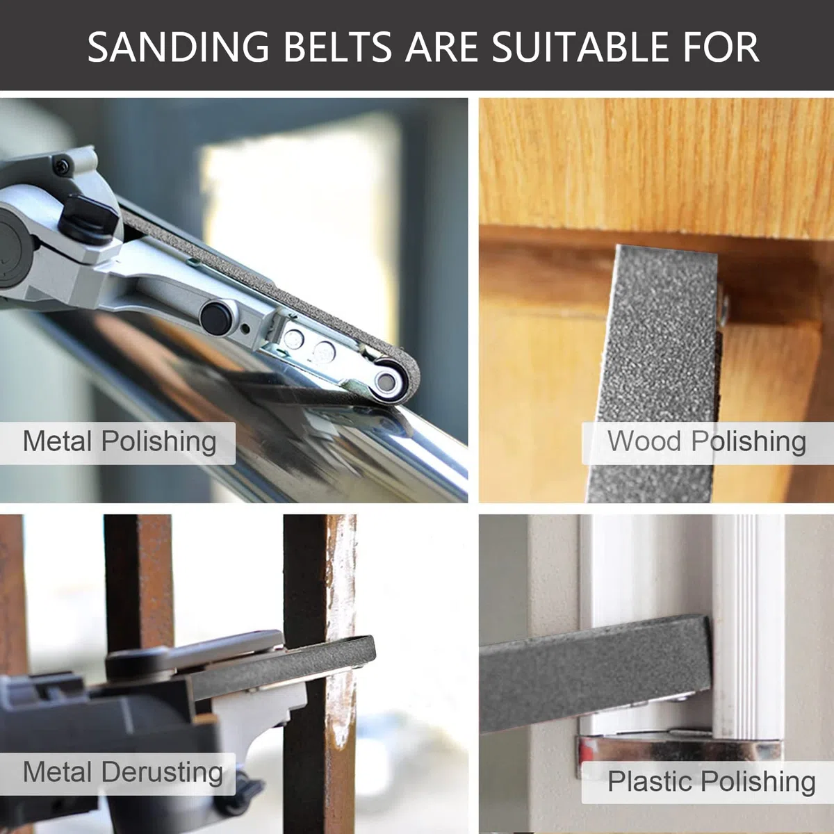 Schleifbänder 10 x 330mm- 30 Stück 600 Grit Siliziumkarbid-Schleifbänder zum Polieren und Entrosten von Metall