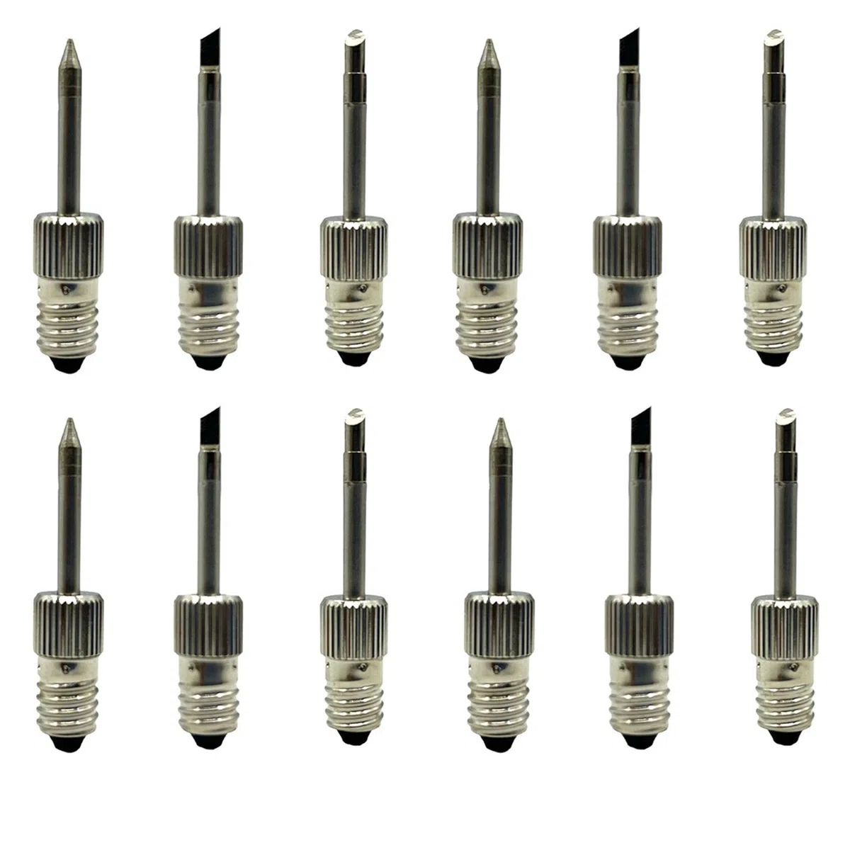 4X USB-LöTkolbenkopf E10-Schnittstelle LöTkolben LöTkolbenkopf LöTkolbenkopf mit Gewinde (Spitz)