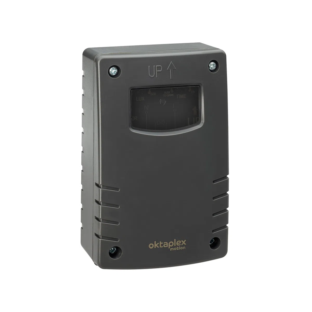 Oktaplex Bela Dämmerungsschalter Aussen mit Ausschalttimer IP65 230V anthrazit einstellbarer Dämmerungssensor