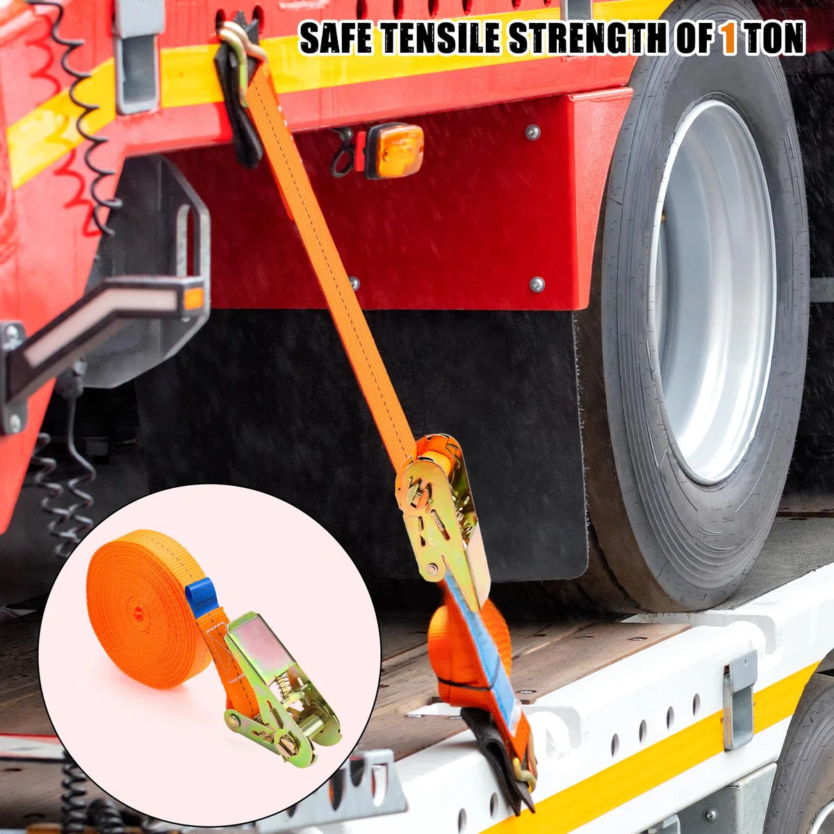 Spanngurte mit Ratschenschloss Ratschengurte Zurrgurte Kurz mit Ratsche Spanngurt Belastbar 10m Befestigungsgurt Zurrband 25mm Verstellbare Befestigungsriemen für Transport Fracht 2PCS