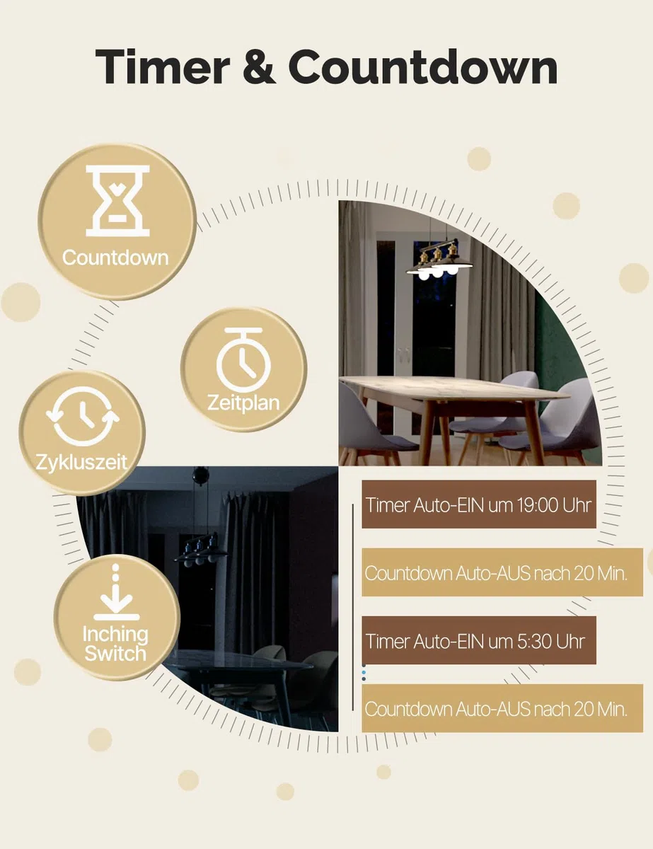 MOES Matter WLAN Lichtschalter, 1-Fach 1-Weg Touch Unterputzschalter mit konkavem Glasdesign & Ausschalt-Speicher, Kompatibel mit Apple Home/Alexa/Google Home/SmartThings, Neutralleiter erforderlich
