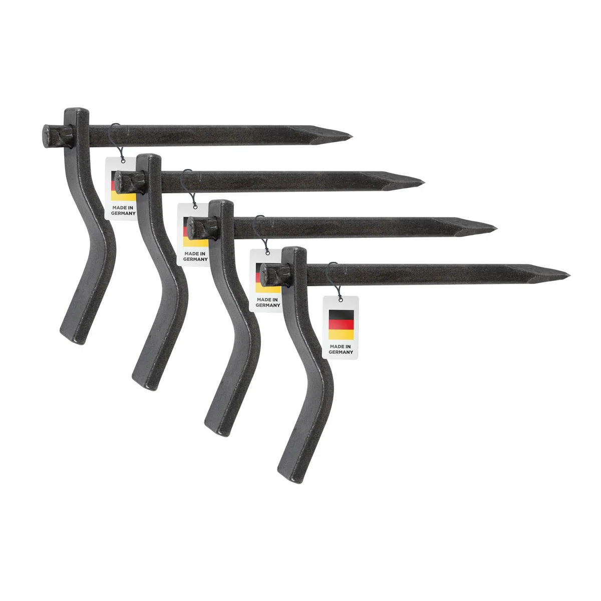 blizz-z Putzhaken rund Länge: 160 mm (4 Stück) | Schnellputzhaken, Maurerhaken | Made in Germany
