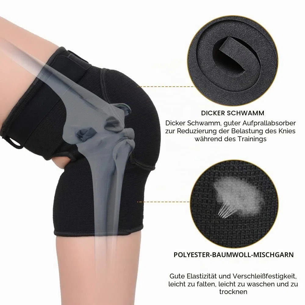 Bezioner Knieschoner Tanzen Knieschützer Dick Schwamm Kollision Vermeidung Elastisch Anti-Rutsch Knieschoner Sport Beschützer für Kinder und Erwachsene