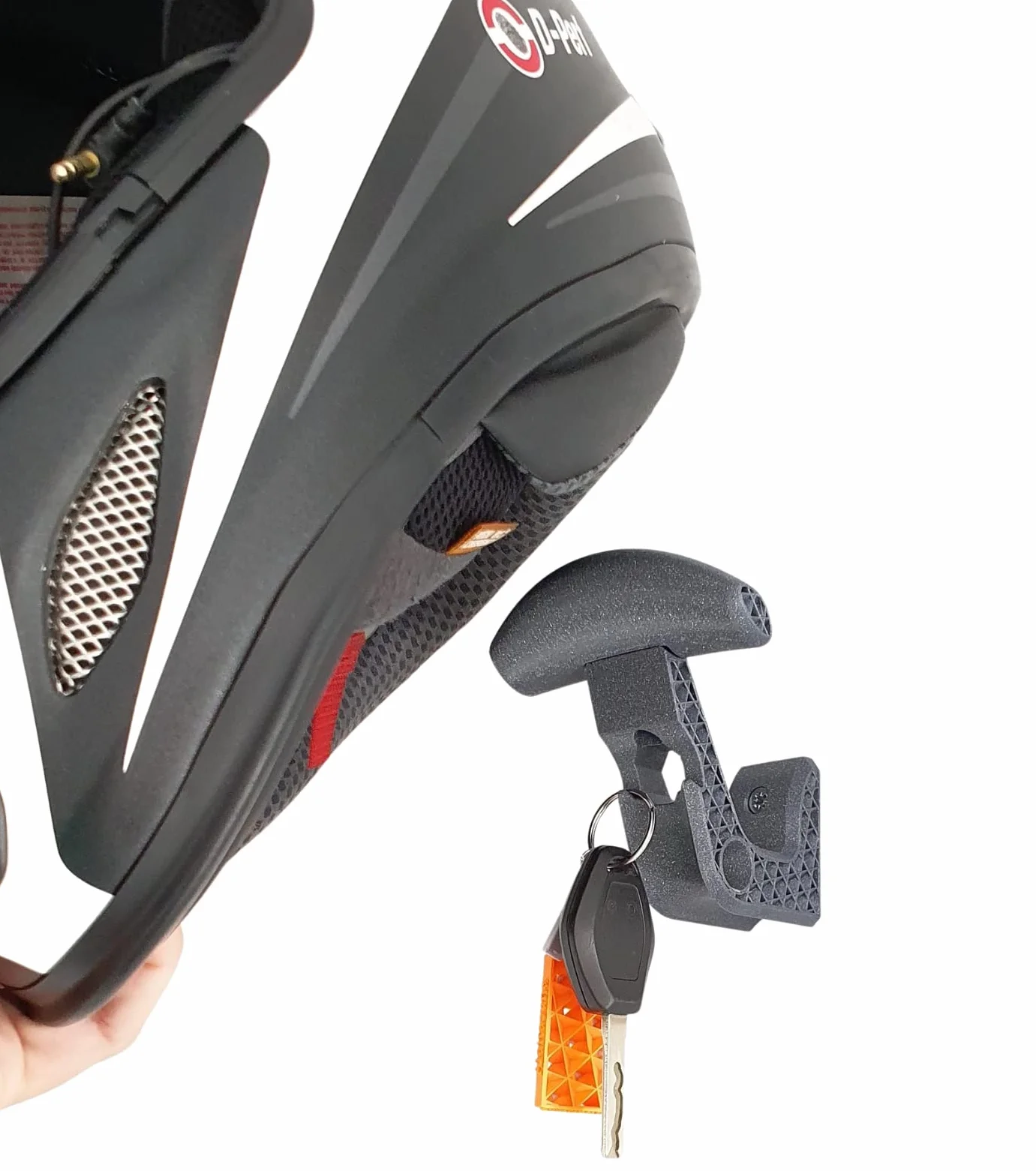 Motorradhelm Halterung Wand – Helmhalter Wand Motorrad - Ablage mit Haken zum Aufhängen von Motorradhelm und Jacke - Made in EU(1 Einheiten)