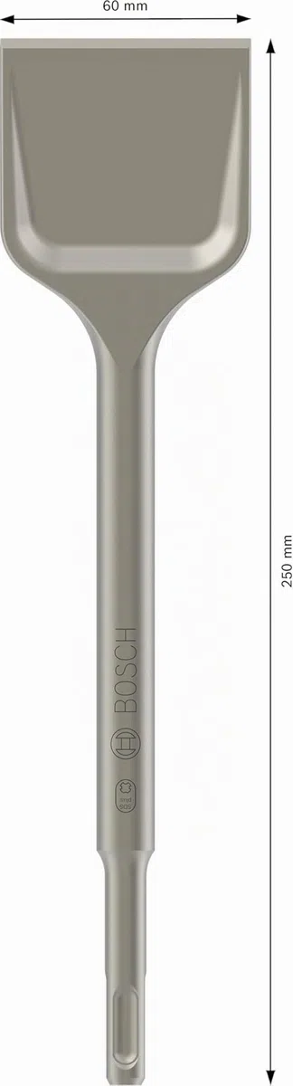 Bosch 1x PRO SDS plus-5C Spatmeißel (für Mörtel, Backstein, Ø mm, Professional Zubehör Bohrhammer, Abbruchhammer)