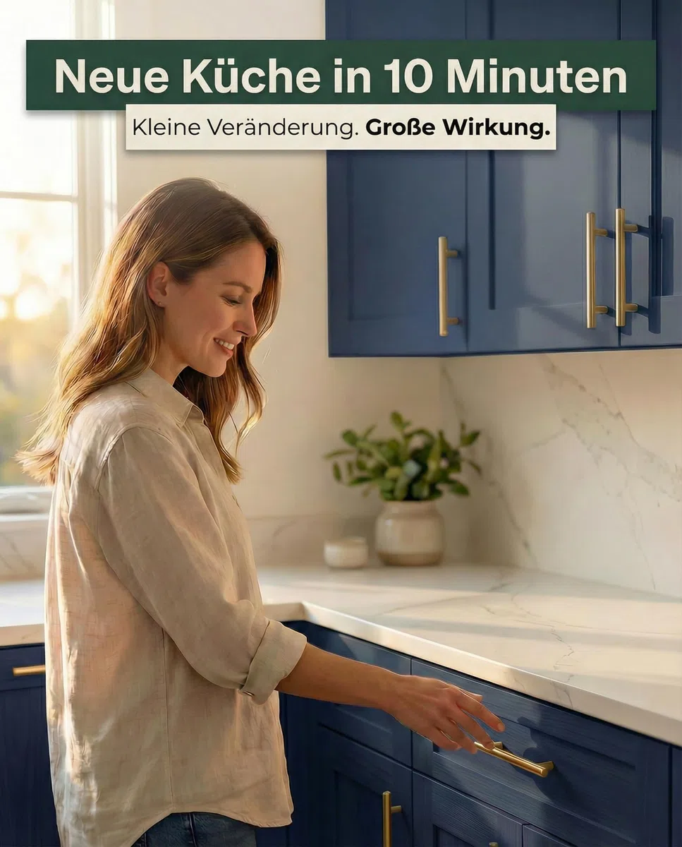 Griffe für Küchenschränke Gold, Schrankgriffe 128MM – Küchengriffe, Türgriffe Küche und Möbel-Türen, Schrankgriffe Gold, Möbelgriffe, 15 Stück