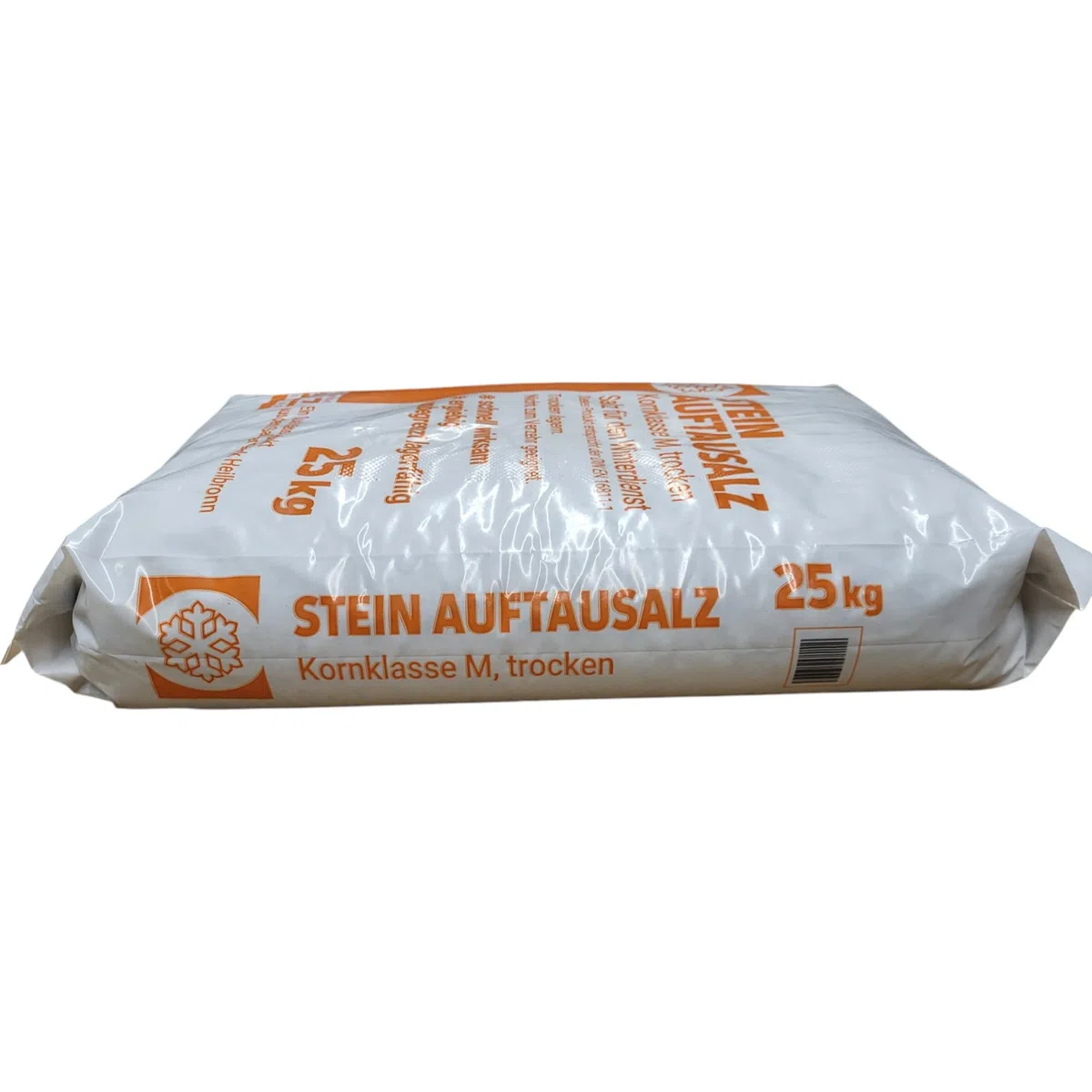 Steinauftausalz, Streusalz, Tausalz im 25kg PE-Sack, bụndesweit frei Haus.